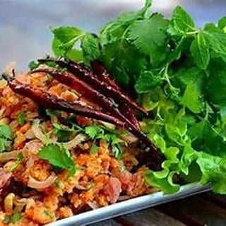 Nam Kao (crispy rice salad)